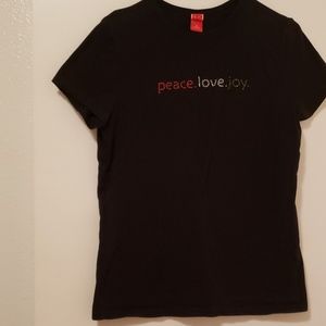 Black Christmas blouse